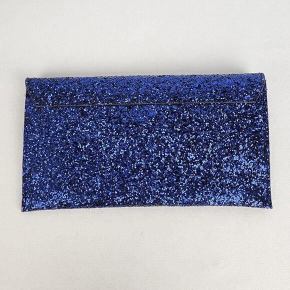 Este Lauder Blue Sparkle Envelope Clutch Purse - Picture 4 of 7
